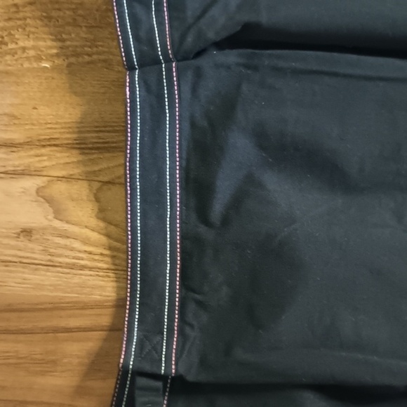 Beth Bowley Black w/ Pink Contrast Stitch Vintage Skirt LLL - Picture 5 of 7